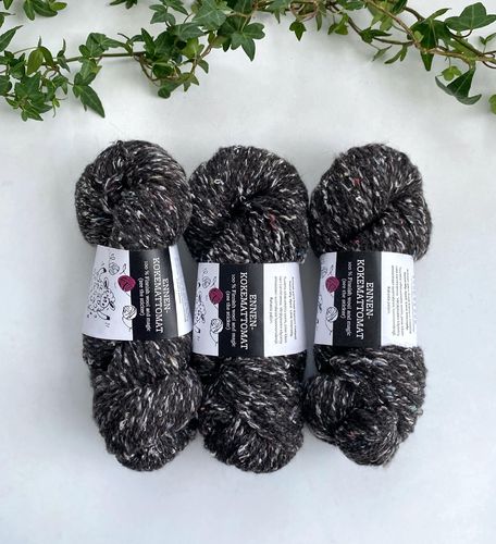 Strösseli eko-tweed, tummanharmaa